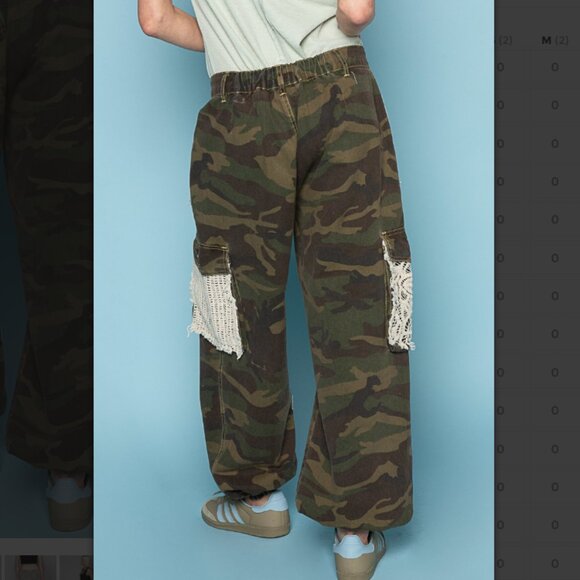 POL Camouflage Joggers with Lace Accents - Picture 4 of 4